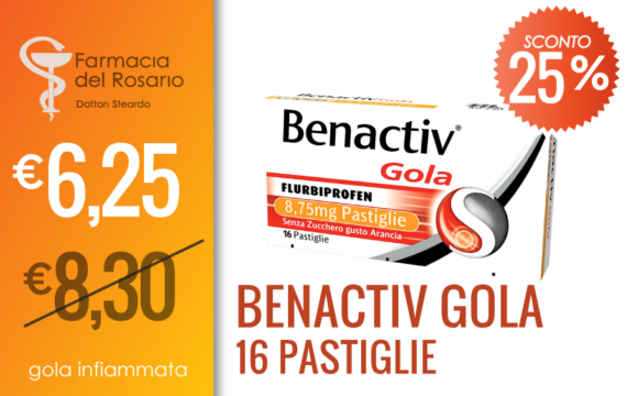 Benactiv for burning throat