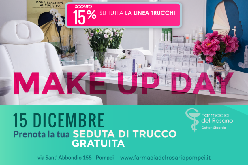 15 dicembre – MAKE UP DAY – sedute di trucco gratuite
