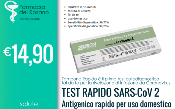 TEST RAPIDO SARS COV 2